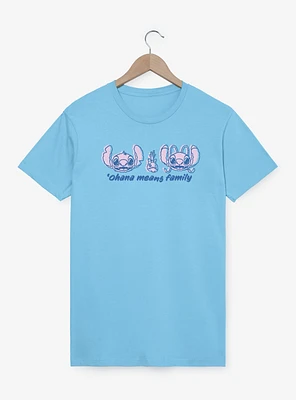 Disney Lilo & Stitch Ohana Means Family Quote T-Shirt