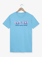 Disney Lilo & Stitch Ohana Means Family Quote T-Shirt