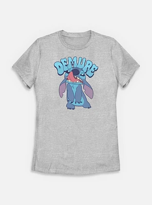 Disney Lilo & Stitch Demure Alien Womens T-Shirt