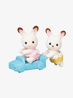 Calico Critters Chocolate Rabbit Twins Figure Set