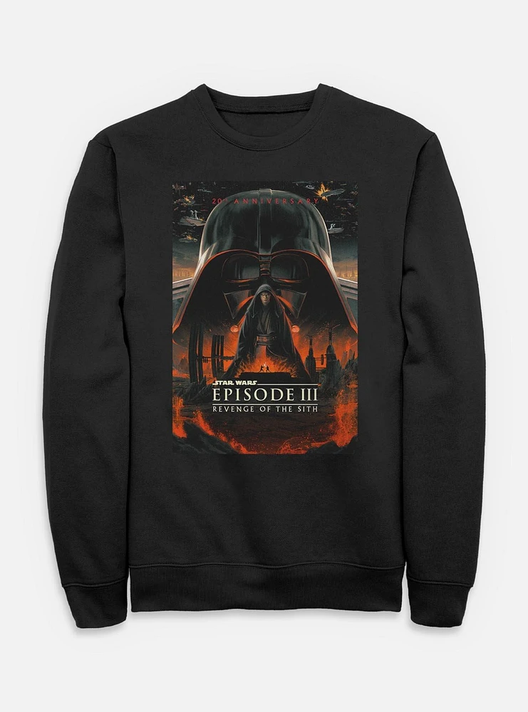 Star Wars Episode III: Revenge Of The Sith 20th Anniversary Poster Sweatshirt