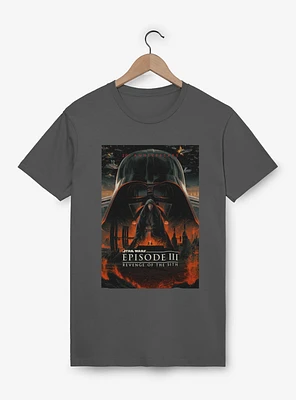 Star Wars Episode III: Revenge Of The Sith 20th Anniversary Poster Garment Dye T-Shirt