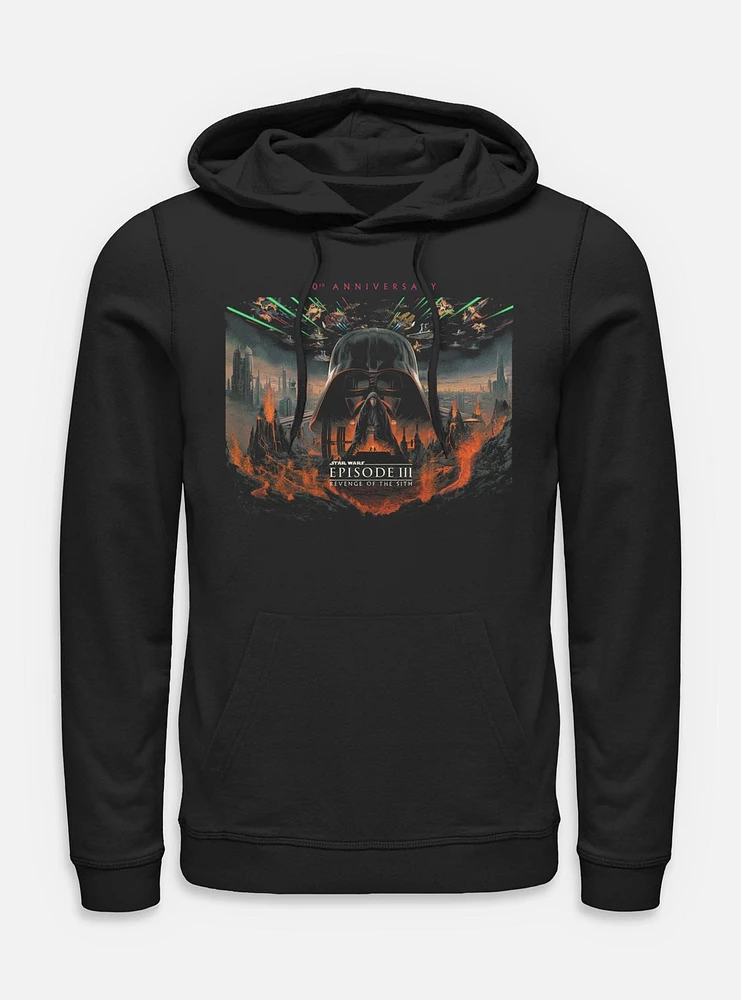 Star Wars Episode III: Revenge Of The Sith 20th Anniversary Scenic Poster Hoodie