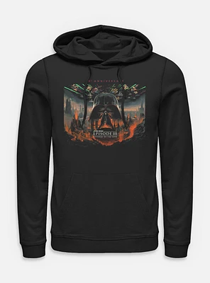Star Wars Episode III: Revenge Of The Sith 20th Anniversary Scenic Poster Hoodie