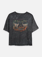 Star Wars Episode III: Revenge Of The Sith 20th Anniversary Scenic Poster Mineral Wash Womens Crop T-Shirt