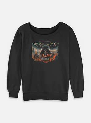 Star Wars Episode III: Revenge Of The Sith 20th Anniversary Scenic Poster Womens Slouchy Sweatshirt