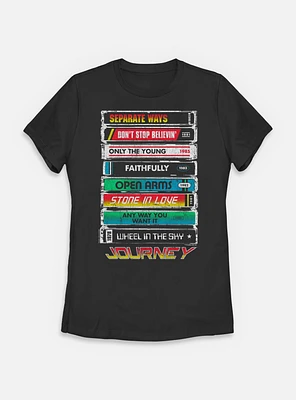 Journey Tape Deck Hits Womens T-Shirt