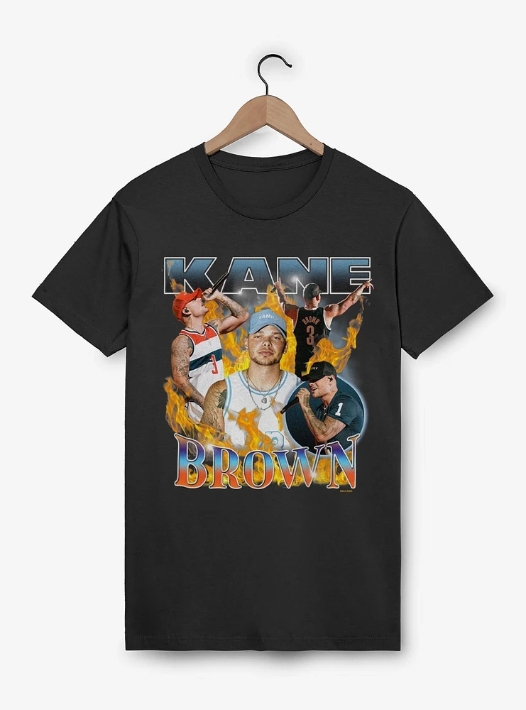 Kane Brown Flames Collage T-Shirt