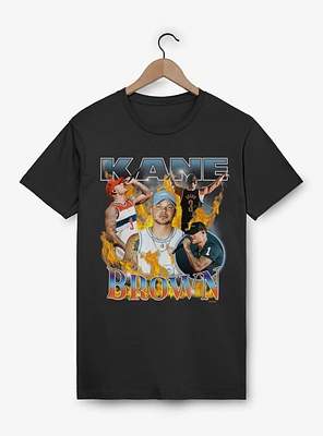 Kane Brown Flames Collage T-Shirt