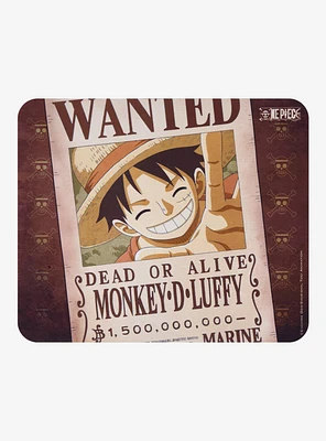 One Piece Luffy Wanted Poster Mousepad