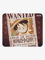 One Piece Luffy Wanted Poster Mousepad