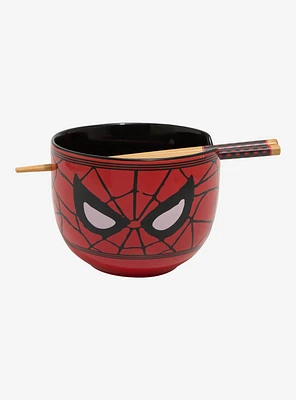 Marvel Spider-Man Mask Ramen Bowl With Chopsticks