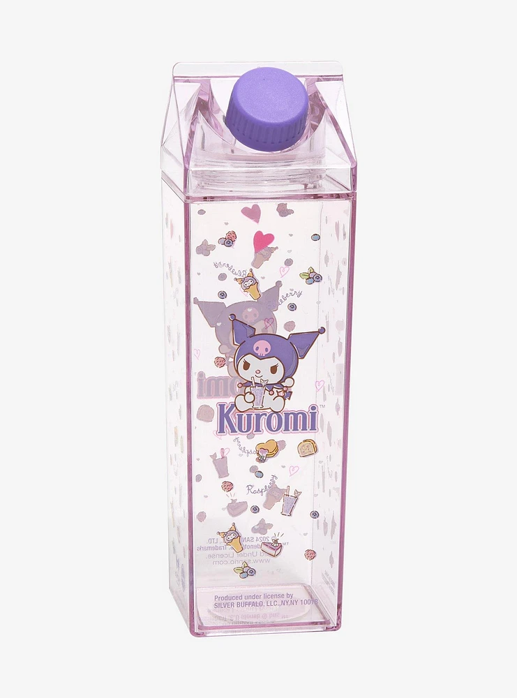 Sanrio Kuromi Purple Milk Carton Water Bottle