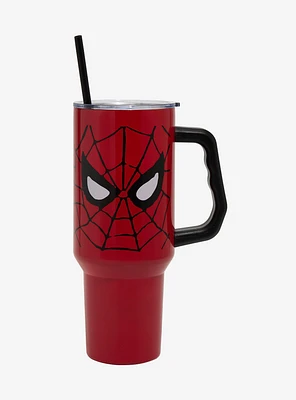 Marvel Spider-Man Mask Straw Tumbler With Handle