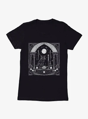 Black Cat Ritual Womens T-Shirt
