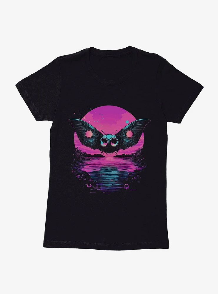Mothman Midnight Sun Horizon Womens T-Shirt