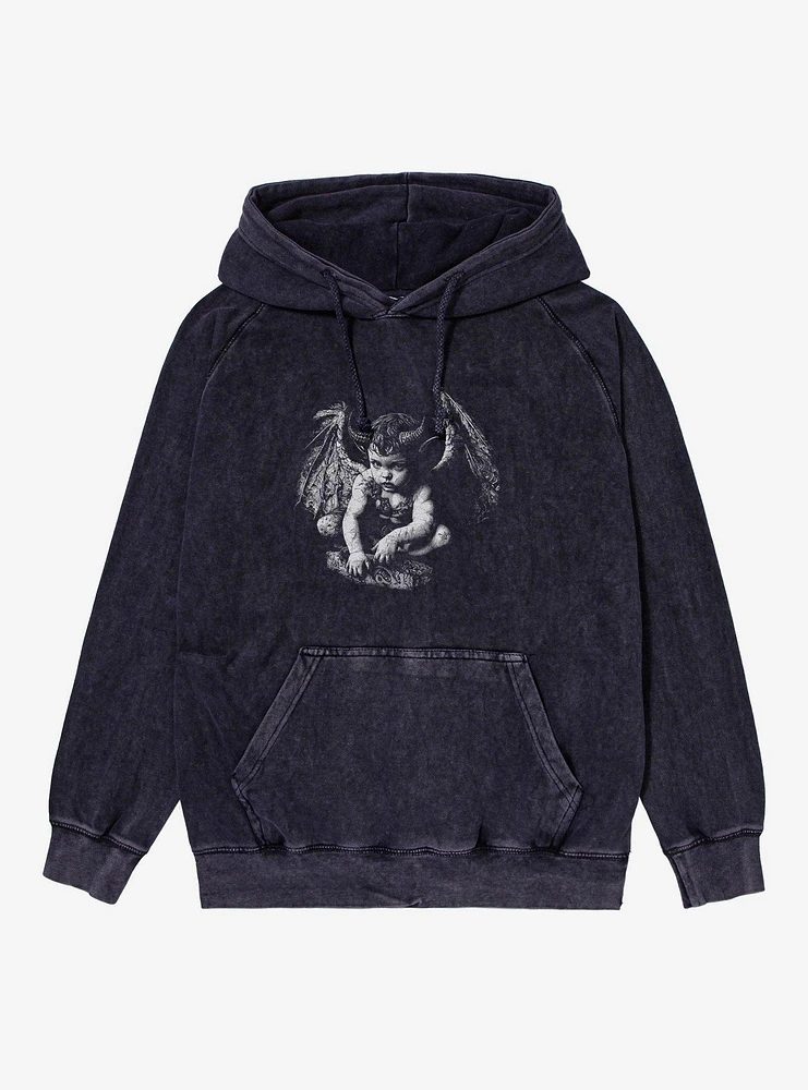 Evil Cherub Mineral Wash Hoodie