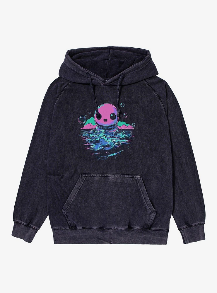 Sea Bubble Monster Mineral Wash Hoodie