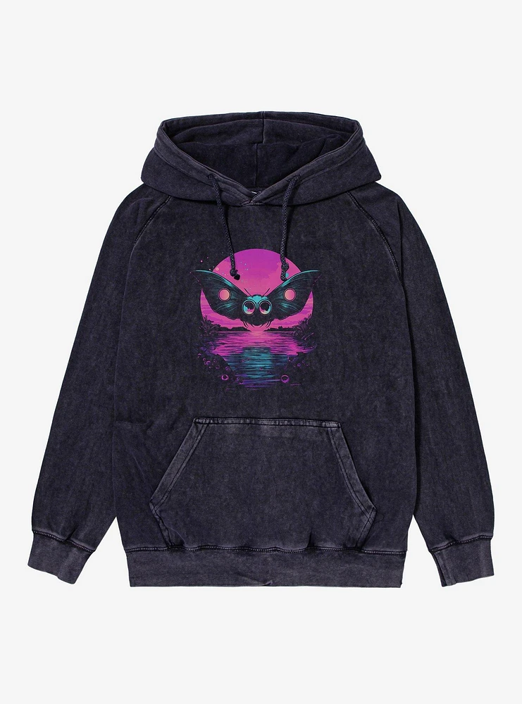 Mothman Midnight Sun Horizon Mineral Wash Hoodie