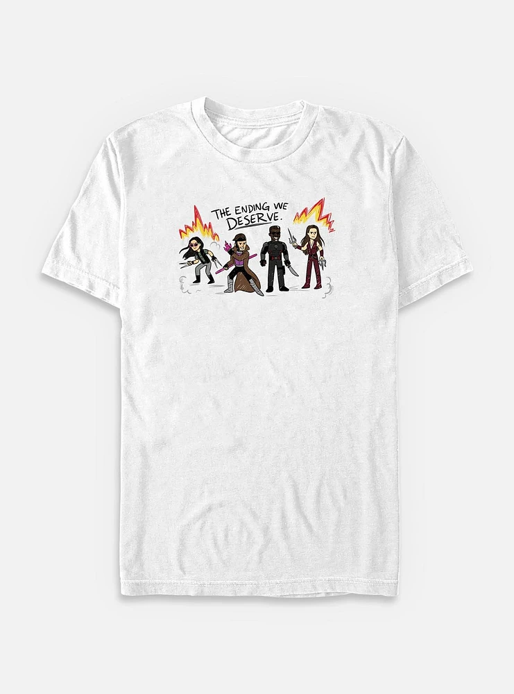 Marvel Deadpool & Wolverine The Ending We Deserve Big Tall T-Shirt