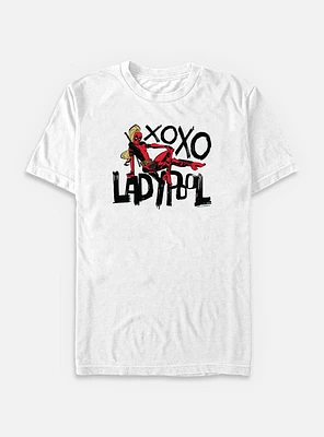 Marvel Deadpool & Wolverine Ladypool Xoxo Big Tall T-Shirt