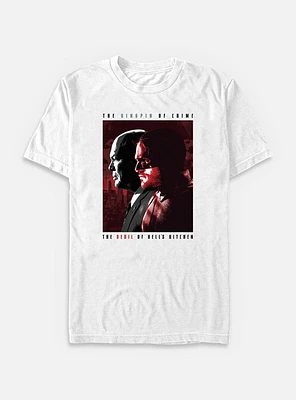 Marvel Daredevil: Born Again The Devil And Kingpin Big & Tall T-Shirt