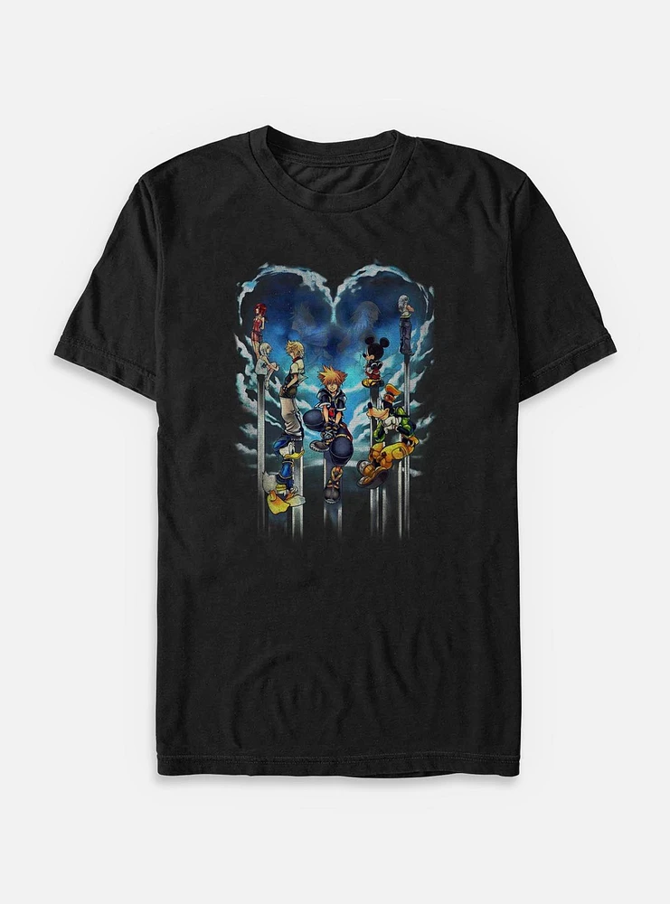 Disney Kingdom Hearts Clouded Horizon Big & Tall T-Shirt