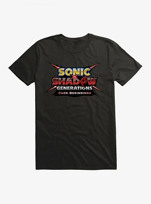 Sonic X Shadow Generations: Dark Beginnings Title Logo T-Shirt