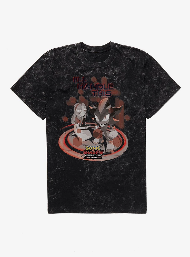 Sonic X Shadow Generations: Dark Beginnings I'll Handle This Mineral Wash T-Shirt