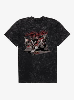 Sonic X Shadow Generations: Dark Beginnings Just An Obstacle My Way Mineral Wash T-Shirt