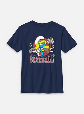 The Smurfs Smurfette Baseball Youth T-Shirt