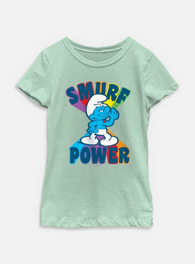 The Smurfs Smurf Power Youth Girls T-Shirt
