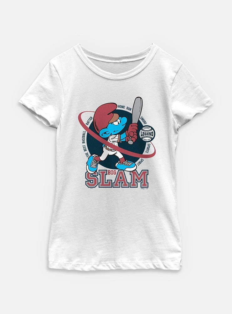 The Smurfs Big Slam Youth Girls T-Shirt