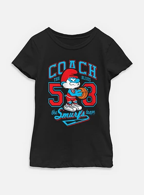 The Smurfs Coach Team Youth Girls T-Shirt