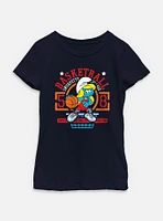 The Smurfs Basketball Smurfette  Youth Girls T-Shirt