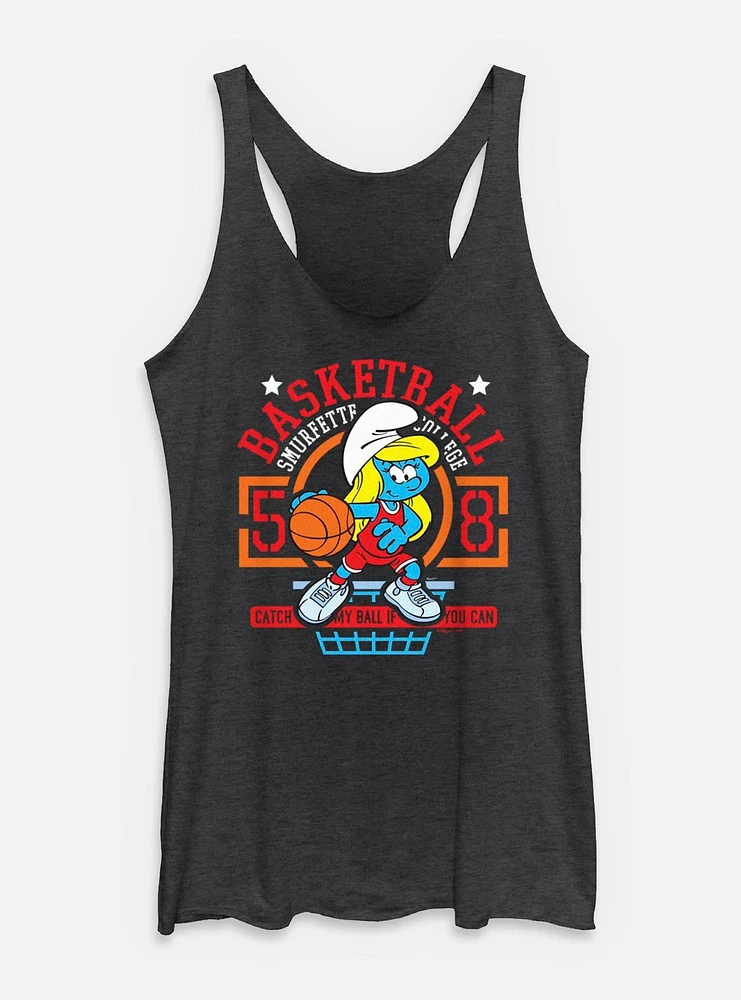 The Smurfs Basketball Smurfette Womens Tank Top