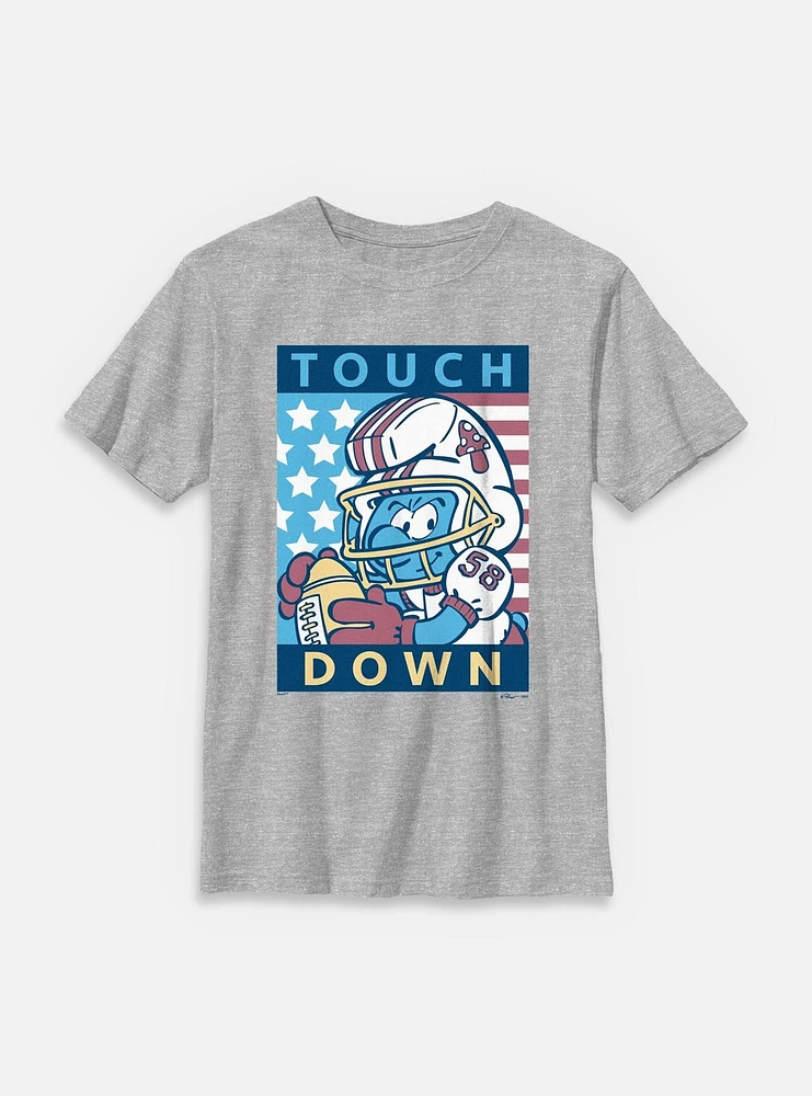 The Smurfs Smurf Touch Down Youth T-Shirt