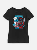 The Smurfs Football Coach Youth Girls T-Shirt
