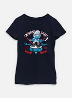 The Smurfs Smurfing Spirit Hockey Youth Girls T-Shirt