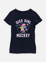 The Smurfs Nice Girl Hockey Youth Girls T-Shirt