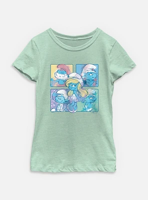 The Smurfs Smurf Boxup Youth Girls T-Shirt
