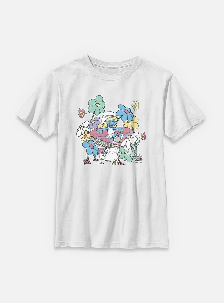 The Smurfs Mushroom Life Youth T-Shirt