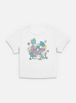 The Smurfs Mushroom Life Women Baby T-Shirt