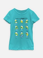 The Smurfs Emotions Of Smurfette Youth Girls T-Shirt