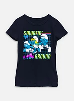 The Smurfs Smurfin Around Youth Girls T-Shirt
