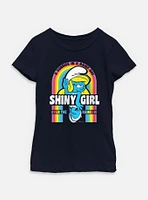 The Smurfs Shiny Girl Rainbow Youth Girls T-Shirt