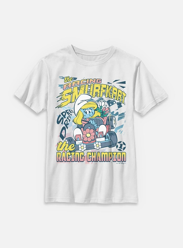 The Smurfs Racing Smurfkart Youth T-Shirt
