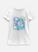 The Smurfs Pastel Bubble Youth Girls T-Shirt