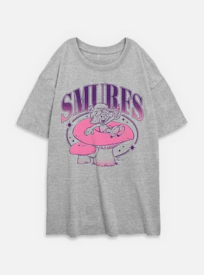 The Smurfs Galaxy Mushroom Vibes  Womens Oversized T-Shirt
