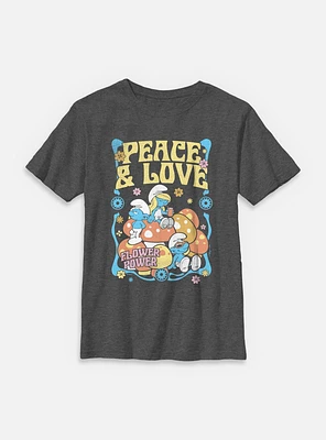 The Smurfs Peace & Love Youth T-Shirt
